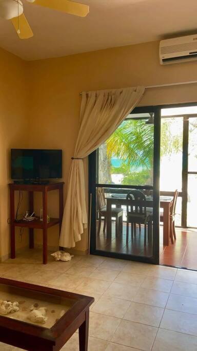 Beachfront Apartment With Swimming Pool. One Bedroom Celestun Exteriör bild